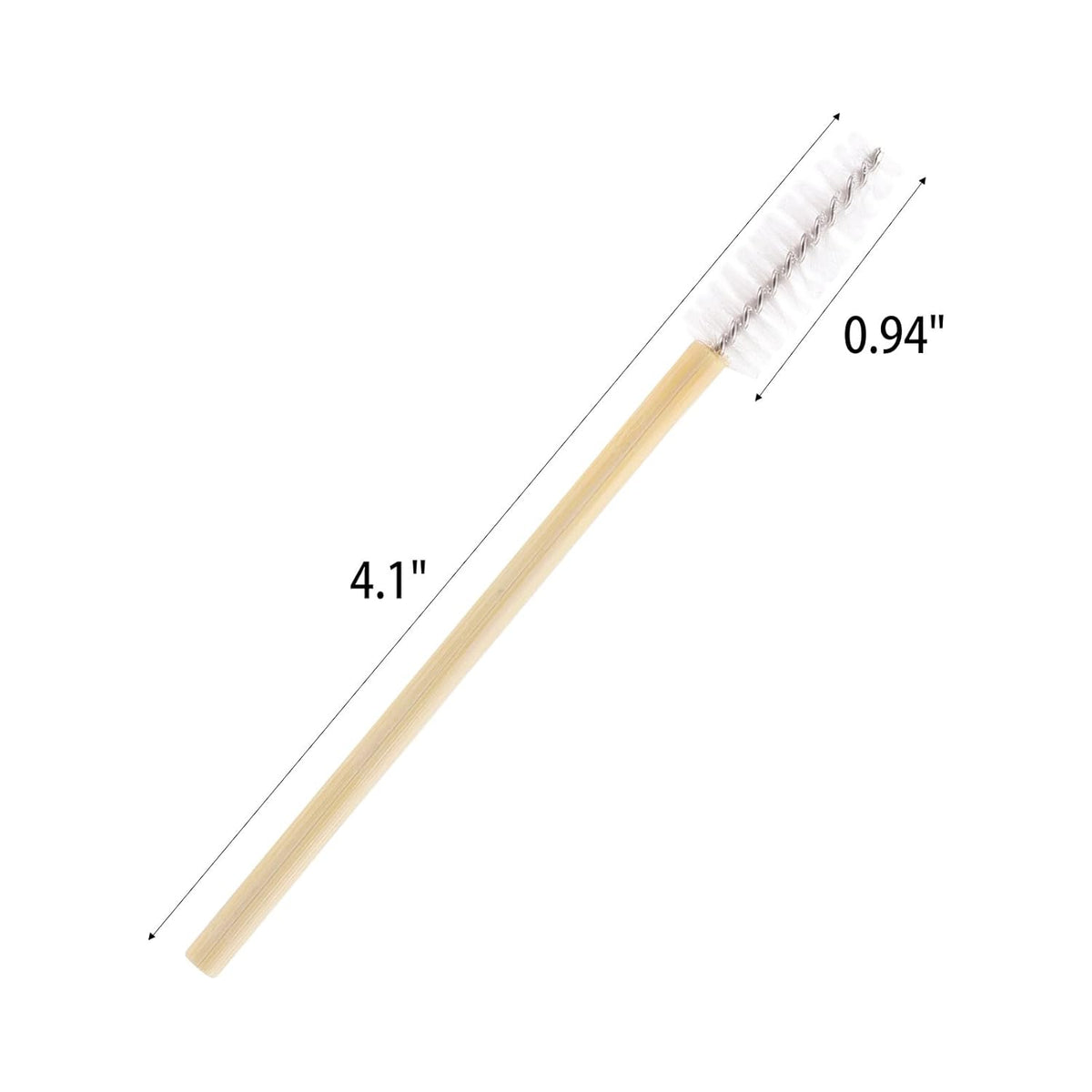 Tbestmax 150 Disposable Mascara Wands Eyelash Brush Spoolies for Eye Lash Extension Eyebrow Bamboo