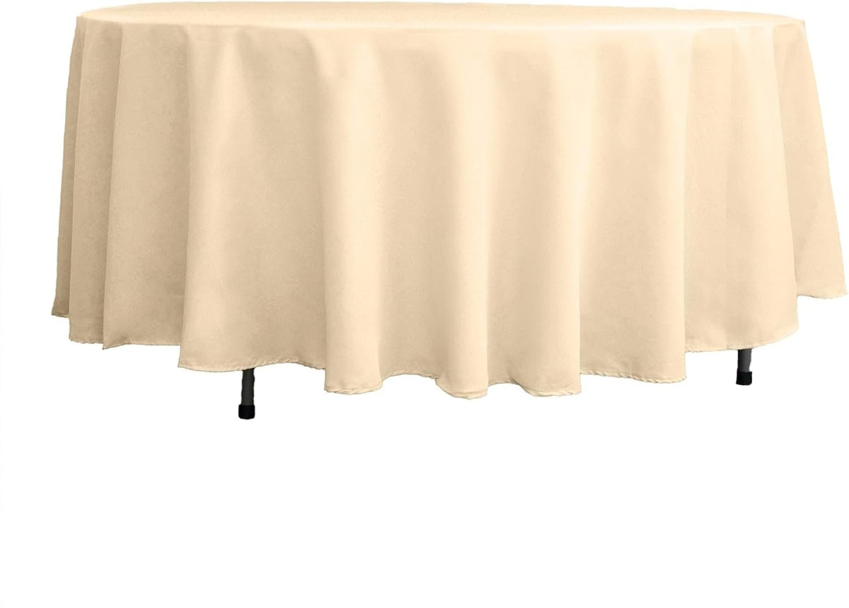 Efavormart Round Tablecloth, 108 Inch Stain & Wrinkle Resistant Washable Table Cloth, Decorative
