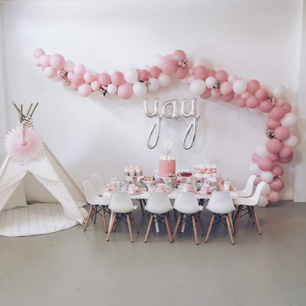 KICNIC Balloon Arch Kit, 6 Tape Strips and 6 Glue Point Dots for Garland, Party, Wedding, Birthday
