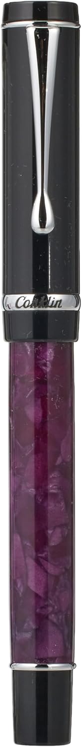 Conklin Duragraph Fountain Pen Purple Nights - Medium Nib, Elegant Writing Instrument with Rich