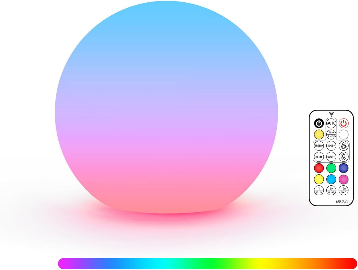 LOFTEK 3-inch Smart Sphere Night Light -Multi-Color Rechargeable Night Lights, RGB Ball Mood