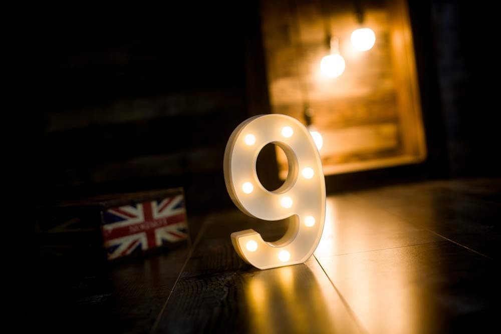 Foaky Rechargeable LED Letter Lights Sign Marquee Light Up Letters Sign for Night Light