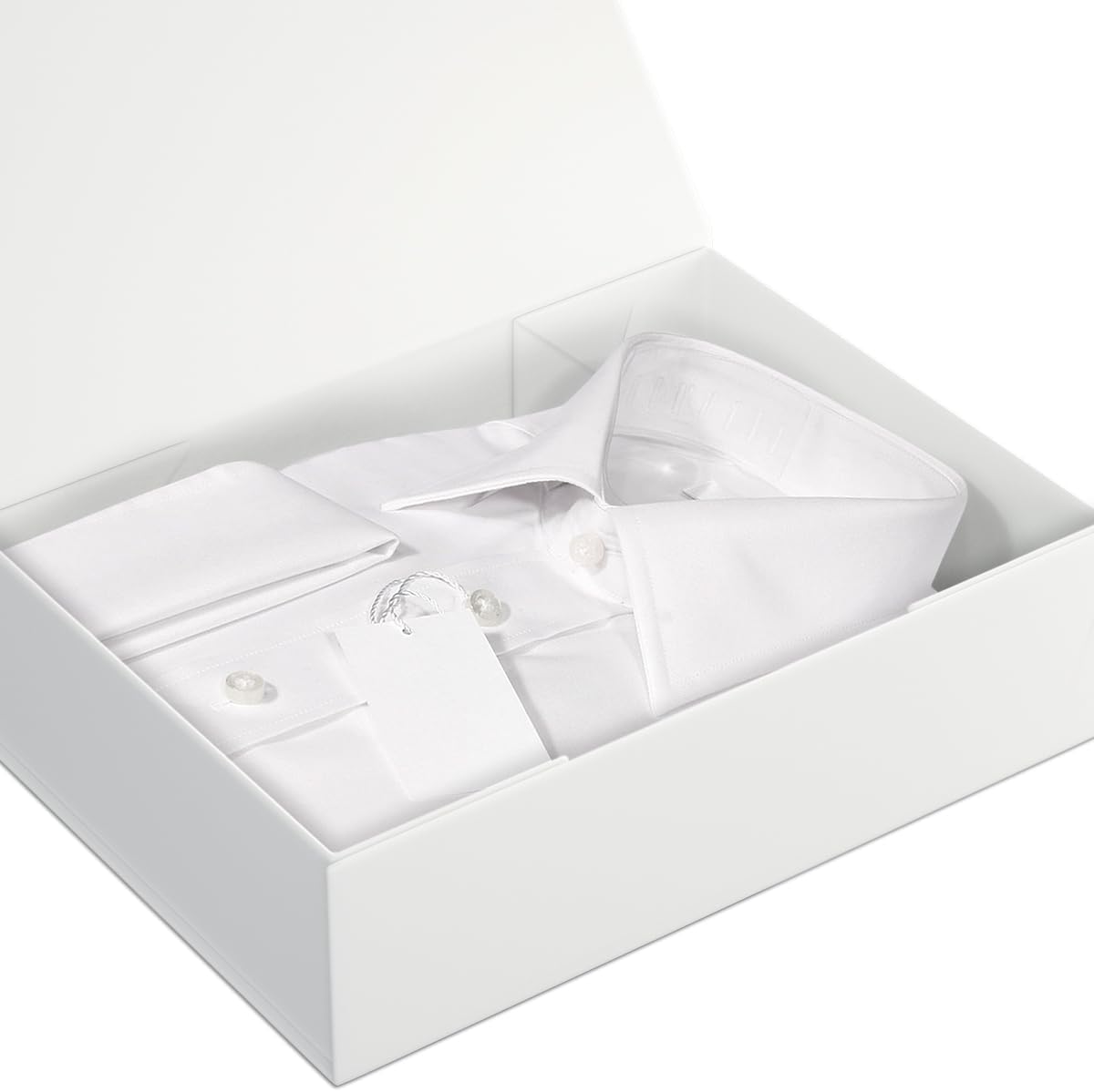 White Gift Box 11.9" x 8.5" x 3.3" with Magnetic Closure Lid for Presents,Bridesmaid Gifts