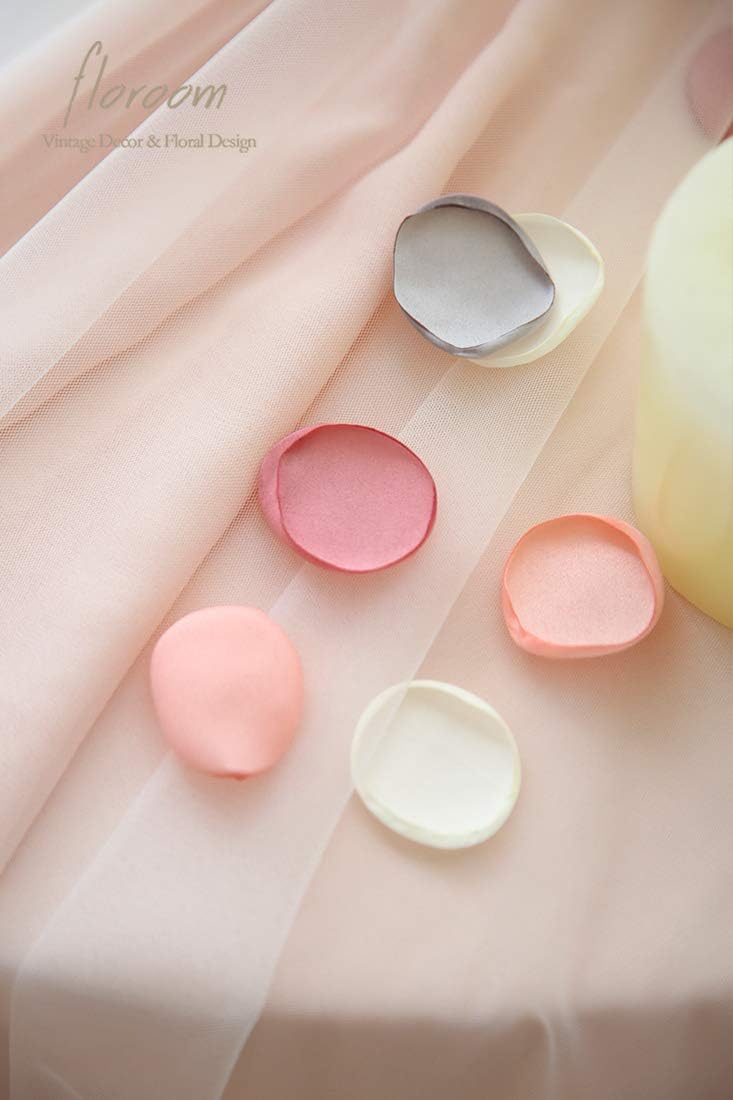 Floroom 300pcs Rose Petals Artificial Faux Silk Flower Petals for Wedding Flower Girl Basket Aisle
