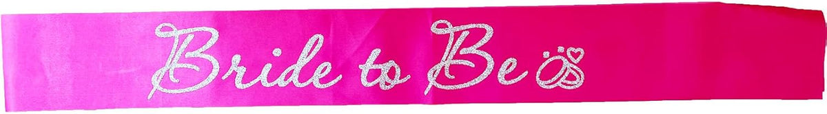 Hot Pink Bride to Be Sash for Bridal Shower Bachelorette Party Wedding Hen Party Decorations