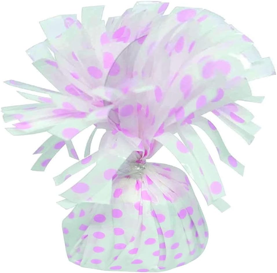 PMU 6 Pcs Polka Dot Kisses Balloon Weights - Decorative Balloon Weight for Christmas, Thanksgiving