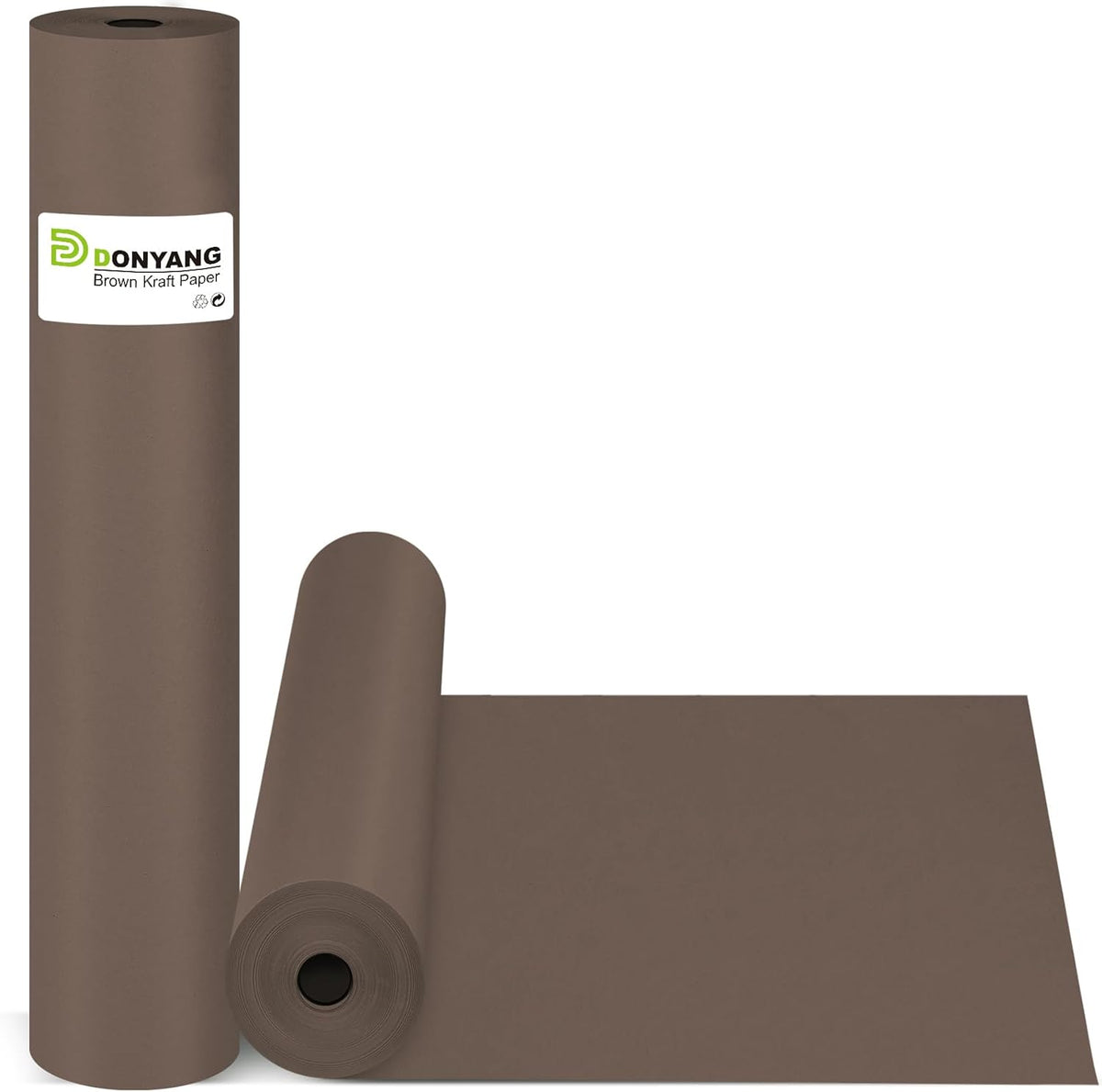 Chocolate Brown Wrapping Paper, 15"x450" Solid Color Dark Brown Art Craft Easel Bulletin Board
