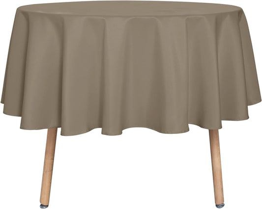 sancua Round Tablecloth - 48 Inch - Water Resistant Spill Proof Washable Polyester Table Cloth