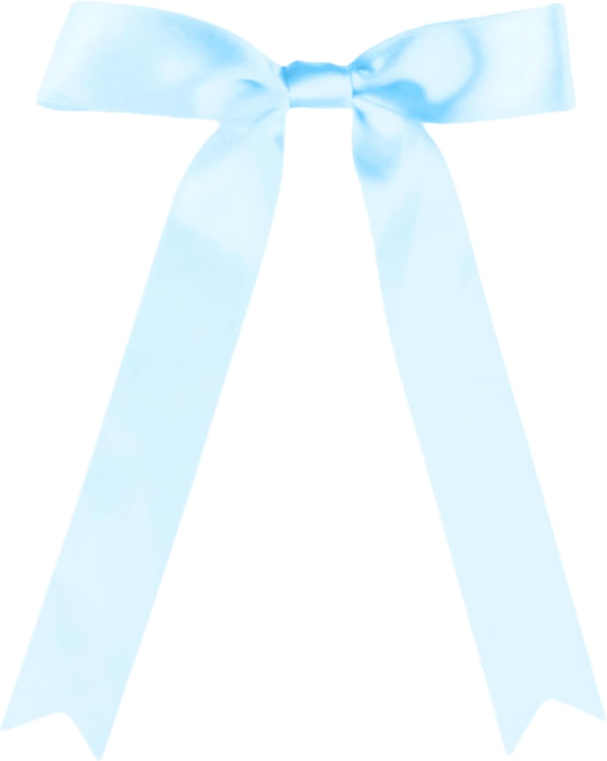30 Pcs Baby Blue Satin Bows 6 X 10 Inch Premade Bows with Twist Tie for Wedding Florist Decor, Cake