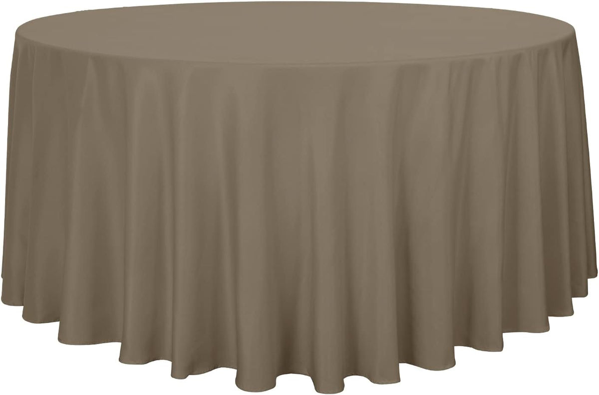 sancua Round Tablecloth - 120 Inch - Water Resistant Spill Proof Washable Polyester Table Cloth