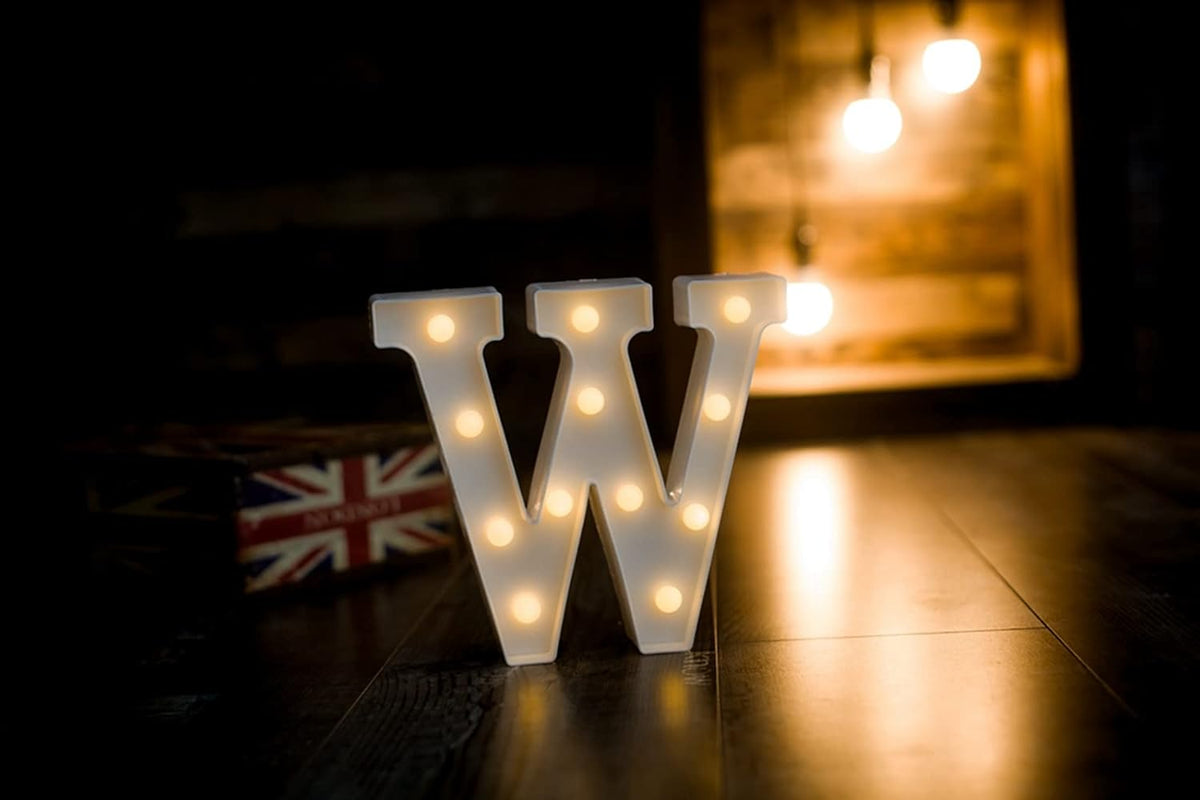Foaky LED Letter Lights Sign Marquee Light Up Letters Sign for Night Light Wedding/Birthday Party