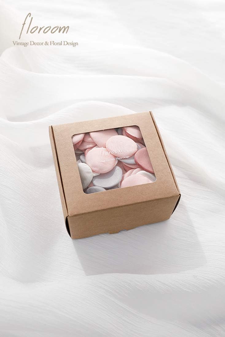 Floroom 300pcs Rose Petals Artificial Faux Silk Flower Petals for Wedding Flower Girl Basket Aisle