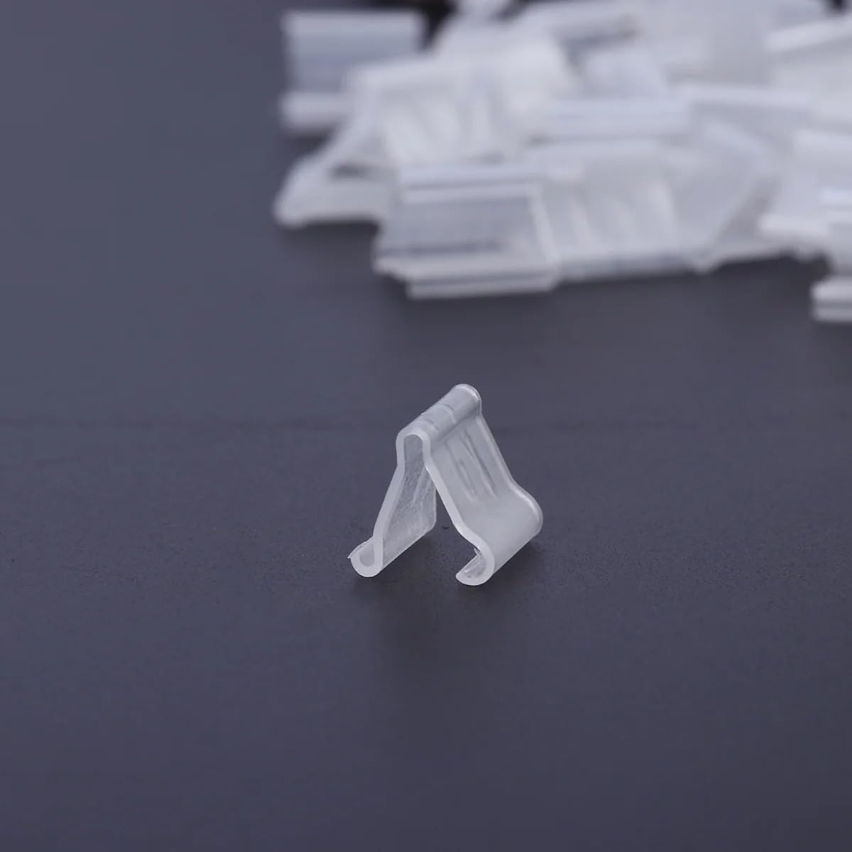 100Pcs Transparent Balloon V-shaped Clip Wedding Balloon Clip Creative Plastic V-Shaped Wedding
