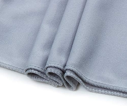 VDS Pack of 125 PCS | Light Silver | Spandex Chair Sashes Bows Without Buckle | Stretch Elastic