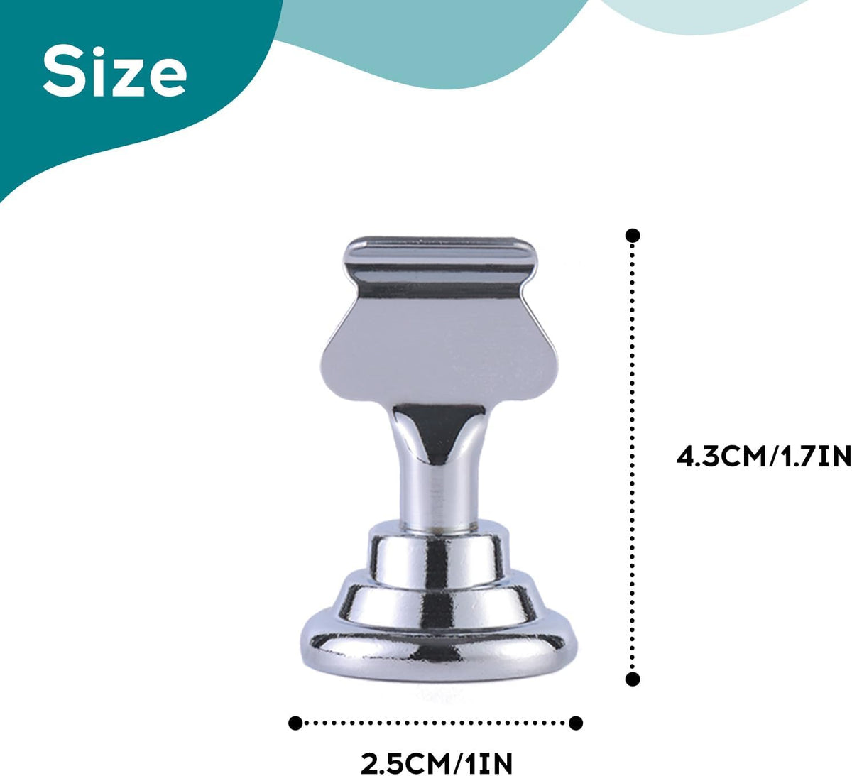 Urban Deco 16PK Table Number Holders Place Card Holders 1.7 Inch Table Card Holders Steel Card