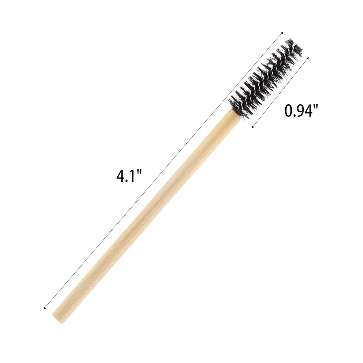 Tbestmax 150 Disposable Mascara Wands Eyelash Brush Spoolies for Eye Lash Extension Eyebrow Bamboo