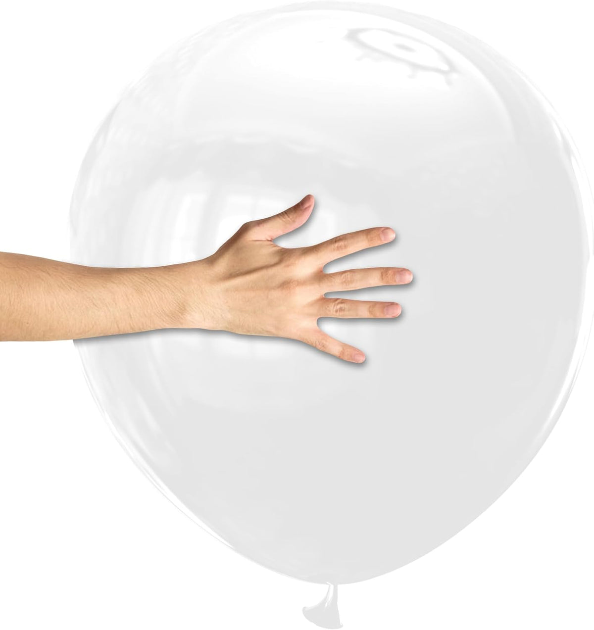 KAWKALSH White Big Balloons 32pcs, 18 Inch Large Latex Giant Heavy Duty Balloons for Birthday