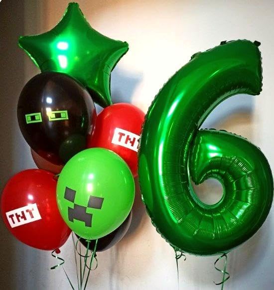 Green Foil Number 8 Balloon 40 Inch, Helium Mylar Eight Number 8 18 28 38 48 58 80 88 Birthday