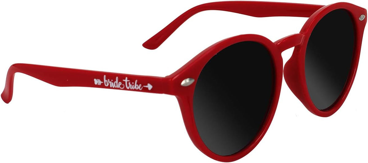 LADY&HOME Bachelorette Party Cat Eye Sunglasses - Bridesmaid & Bridal Shower Supplies, 10pcs Round