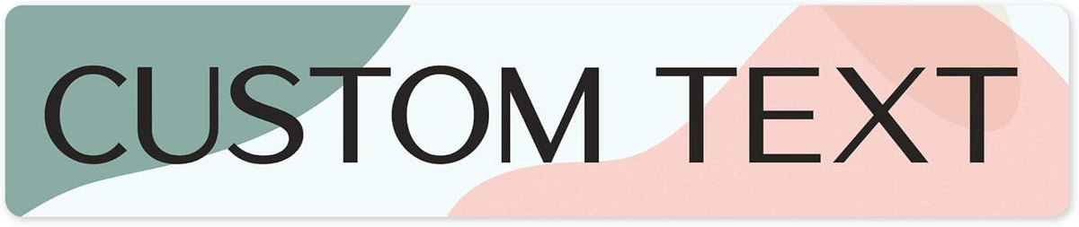 Custom Sign, Custom Street Sign, 11 Font Colors, 13 Font Styles, 4 Hole Options, 22 Sizes, 6x30