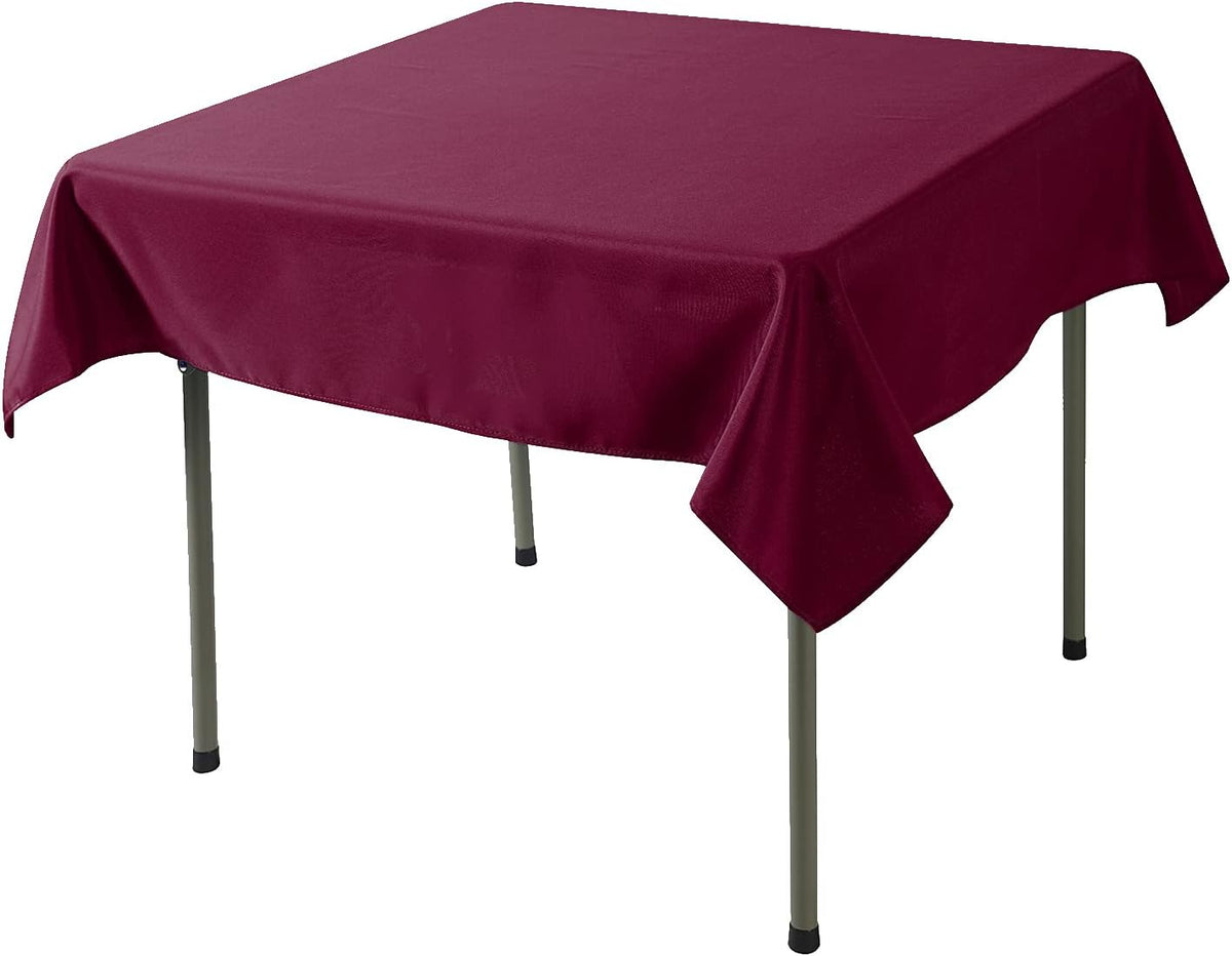 Cupuamon Square Tablecloth 70x70 inch Washable Polyester Fabric Table Cloth for Wedding Party