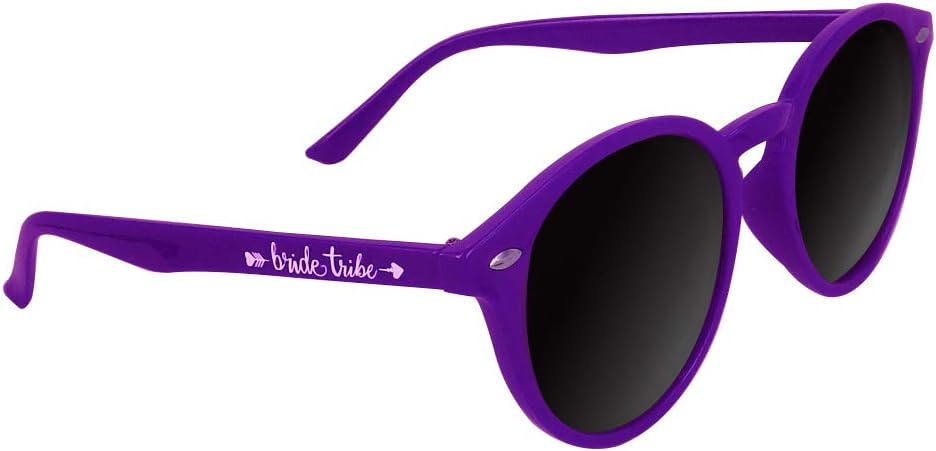 LADY&HOME Bachelorette Party Cat Eye Sunglasses - Bridesmaid & Bridal Shower Supplies, 10pcs Round