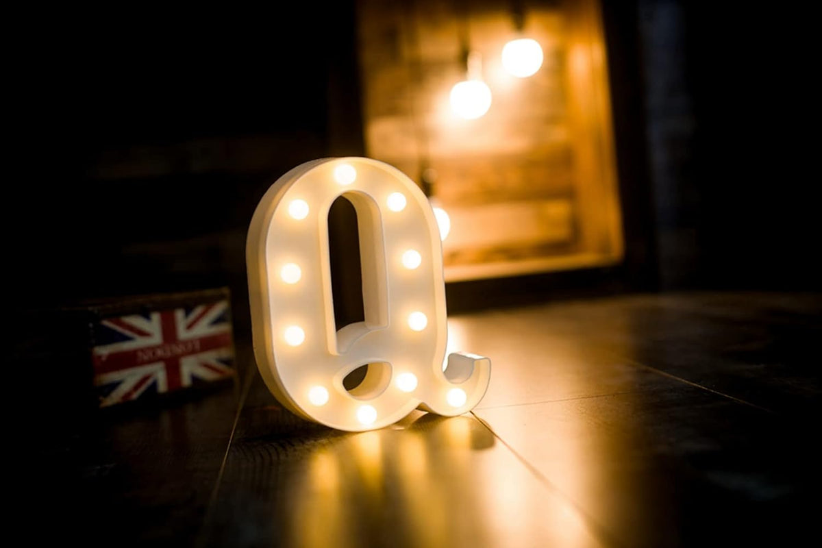 Foaky LED Letter Lights Sign Marquee Light Up Letters Sign for Night Light Wedding/Birthday Party