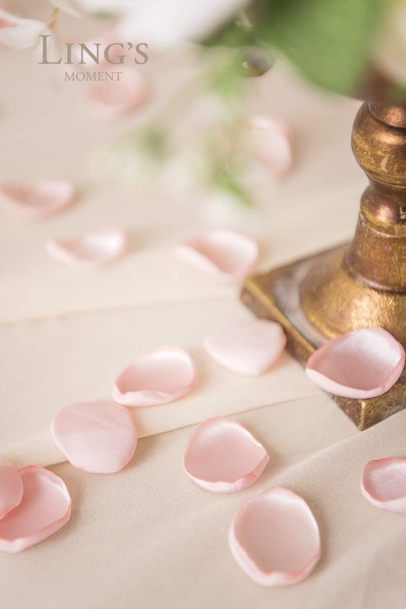 Ling's Moment Rose Petals, Silk Flower Petals for Wedding/Aisle/Flower Girl Baskets/Table
