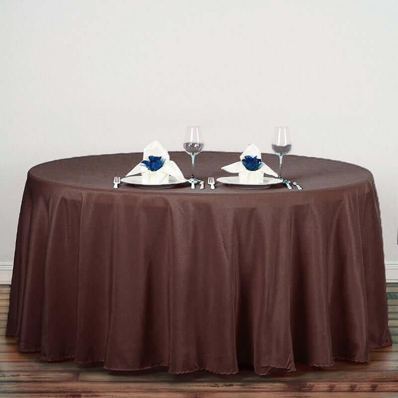 Efavormart Round Tablecloth, 132 Inch Stain & Wrinkle Resistant Washable Table Cloth, Decorative