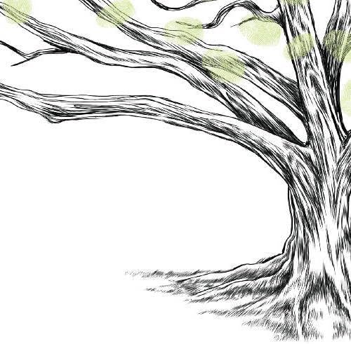 Guestbook Tree, Low Oak Thumbprint Alternative Guest Book Wedding, Family Reunions (Guestbook