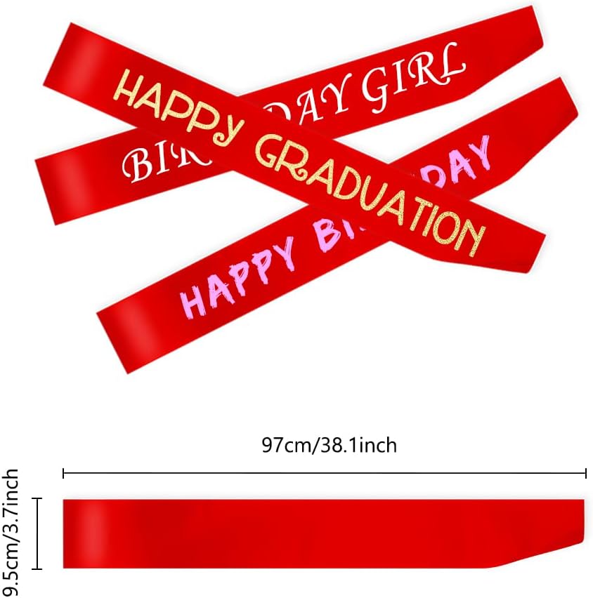 16 Pcs Sash Blank Satin Red Sash - DIY Bride To Be Sashes for Pageants, Graduation, Hen Party