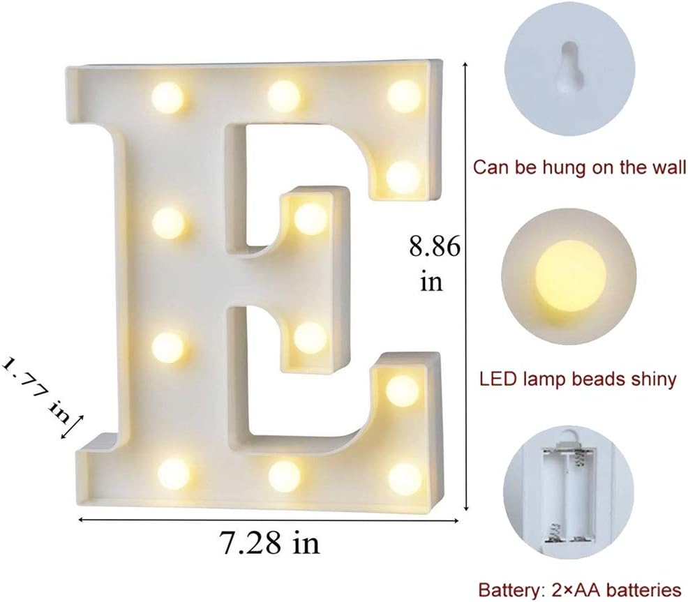 MUMUXI Marquee Light Up Letters | Large Light Up Numbers | Battery Powered and Bright with Every