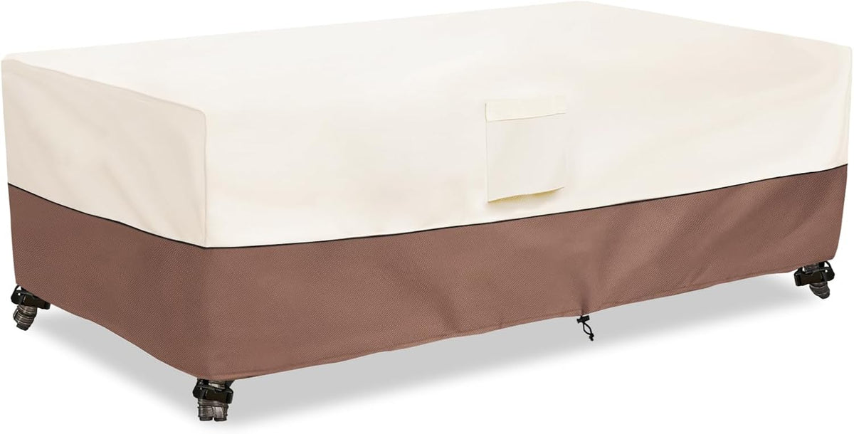 okcool Outdoor Coffee Table Cover,Waterproof Rectangular Patio Small Side Table Cover,48 x 28 x 16