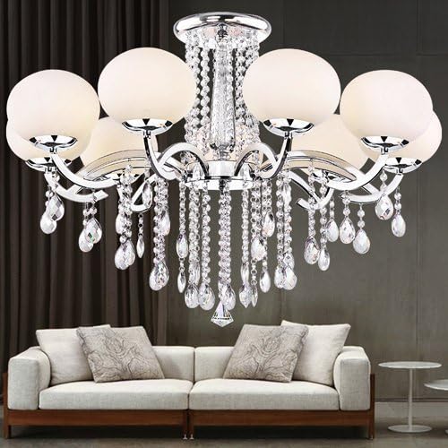 16 Pack 20" Hanging Crystals for Chandeliers Clear Teardrop Crystal Chandelier Pendants Parts