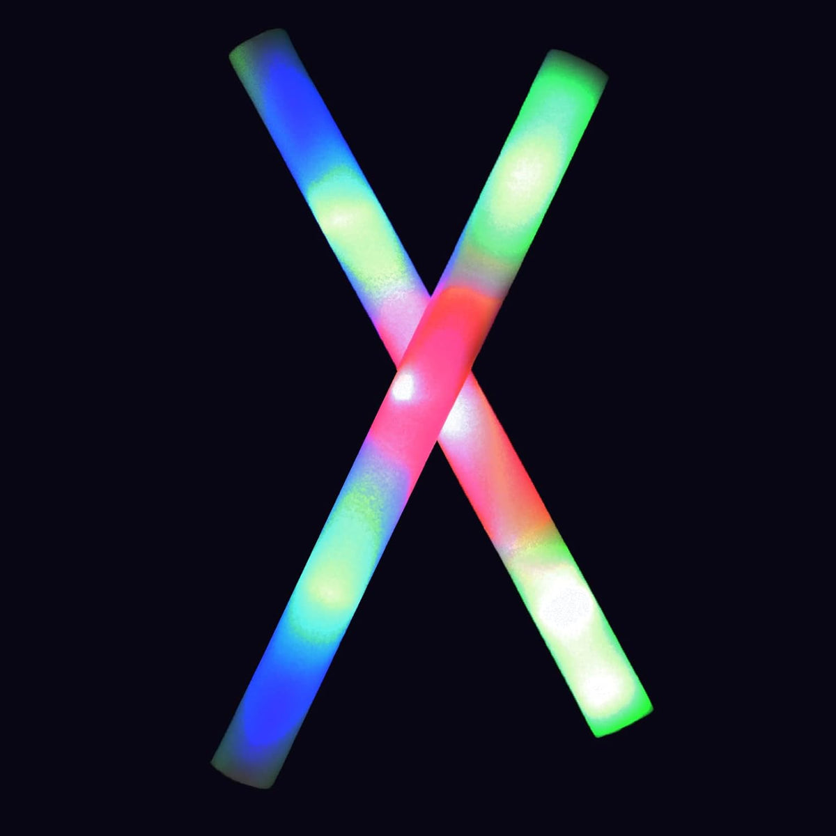 200 LED Party Foam Light Sticks Batons Wand for Wedding,Parties,Birthdays,Guests,Party,DJ,Concerts,F