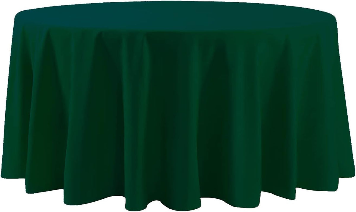 108 inch Round Tablecloth Washable Polyester Table Cloth Decorative Table Cover for Wedding Party