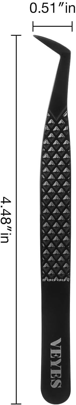 VEYES INC Lash Tweezers for Eyelash Extensions,High Precision Tweezers for Individual Classic and