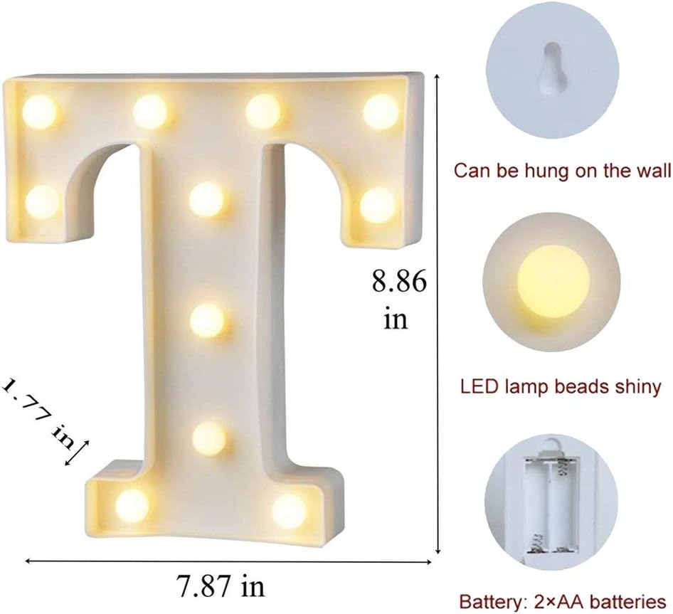 MUMUXI Marquee Light Up Letters | Large Light Up Numbers | Battery Powered and Bright with Every