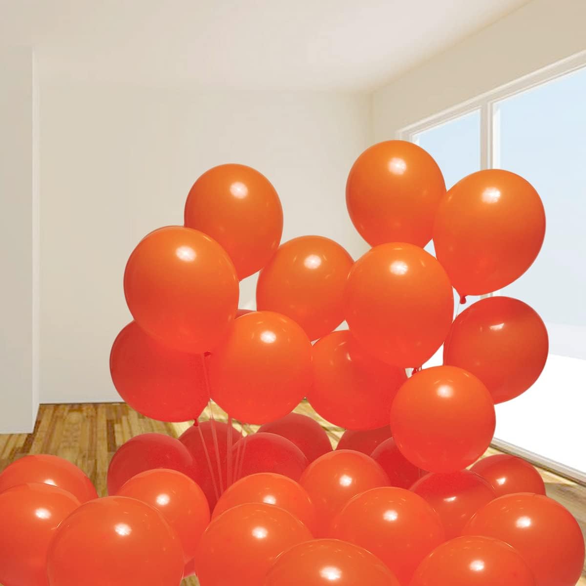 300 Pack Orange Balloons 12 inch Orange Latex Party Balloon Bulk for Various Party Events