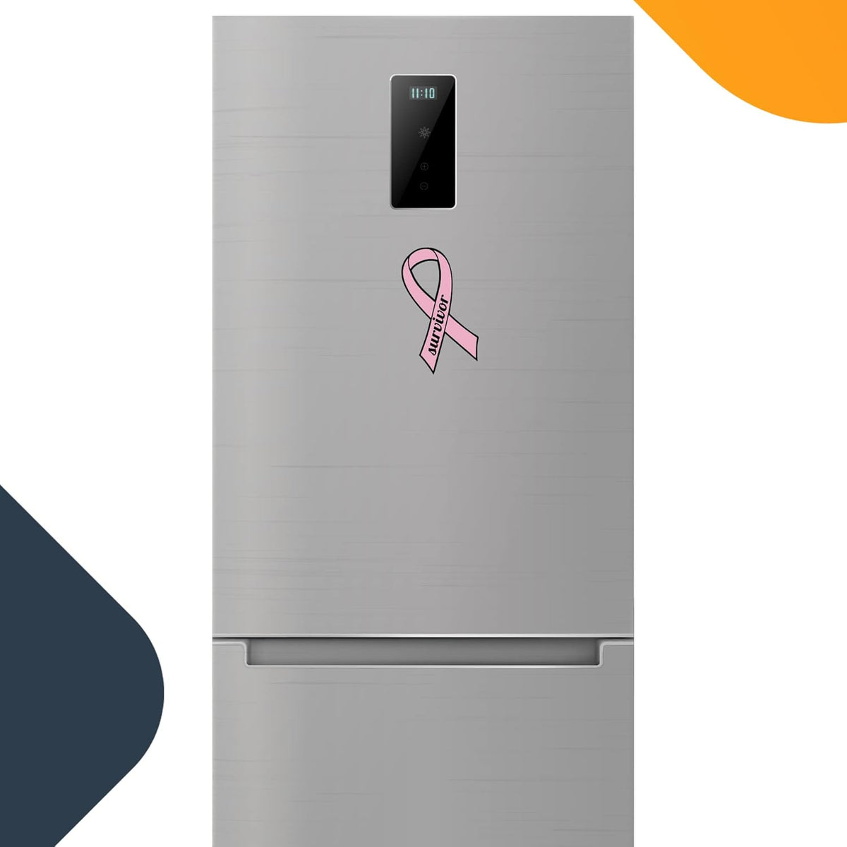 Magnet Me Up: Breast Cancer Survivor Pink Ribbon Magnet Decal - 3.5x7 Inches, Heavy-Duty Automotive