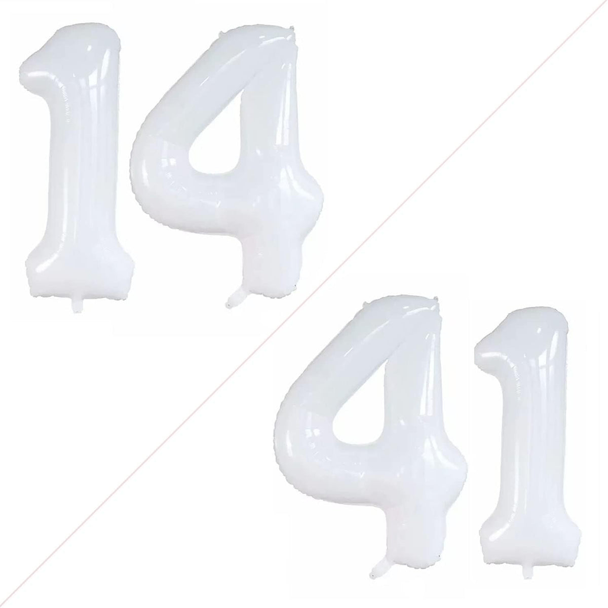 GOER Number 14 Balloons for 14th Birthday Sweet 14 Party Decorations,42 Inch Jumbo Foil Helium 41