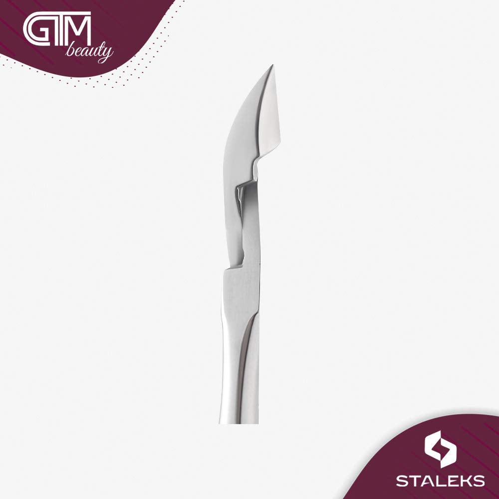Staleks EXPERT 11 Cuticle Nippers 11 mm – Elongated Ergonomic Handles – Straight Blades with