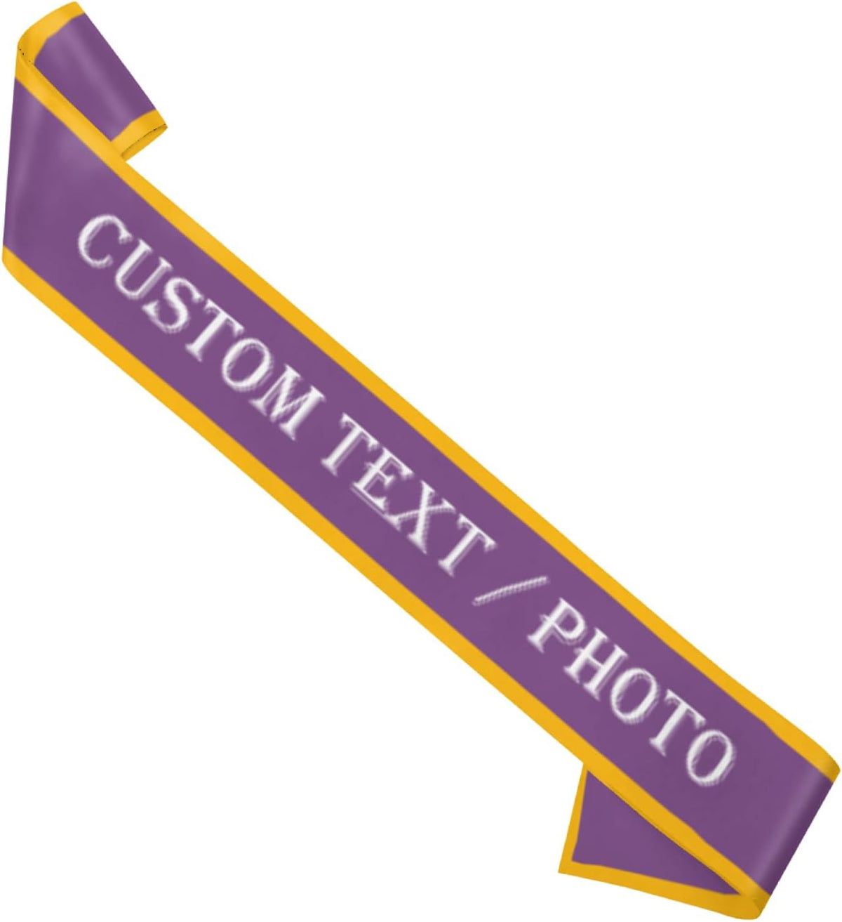 Custom Sash,Personalized Birthday Sash with Text Photo,Customized Bachelorette Sash Quote Sash