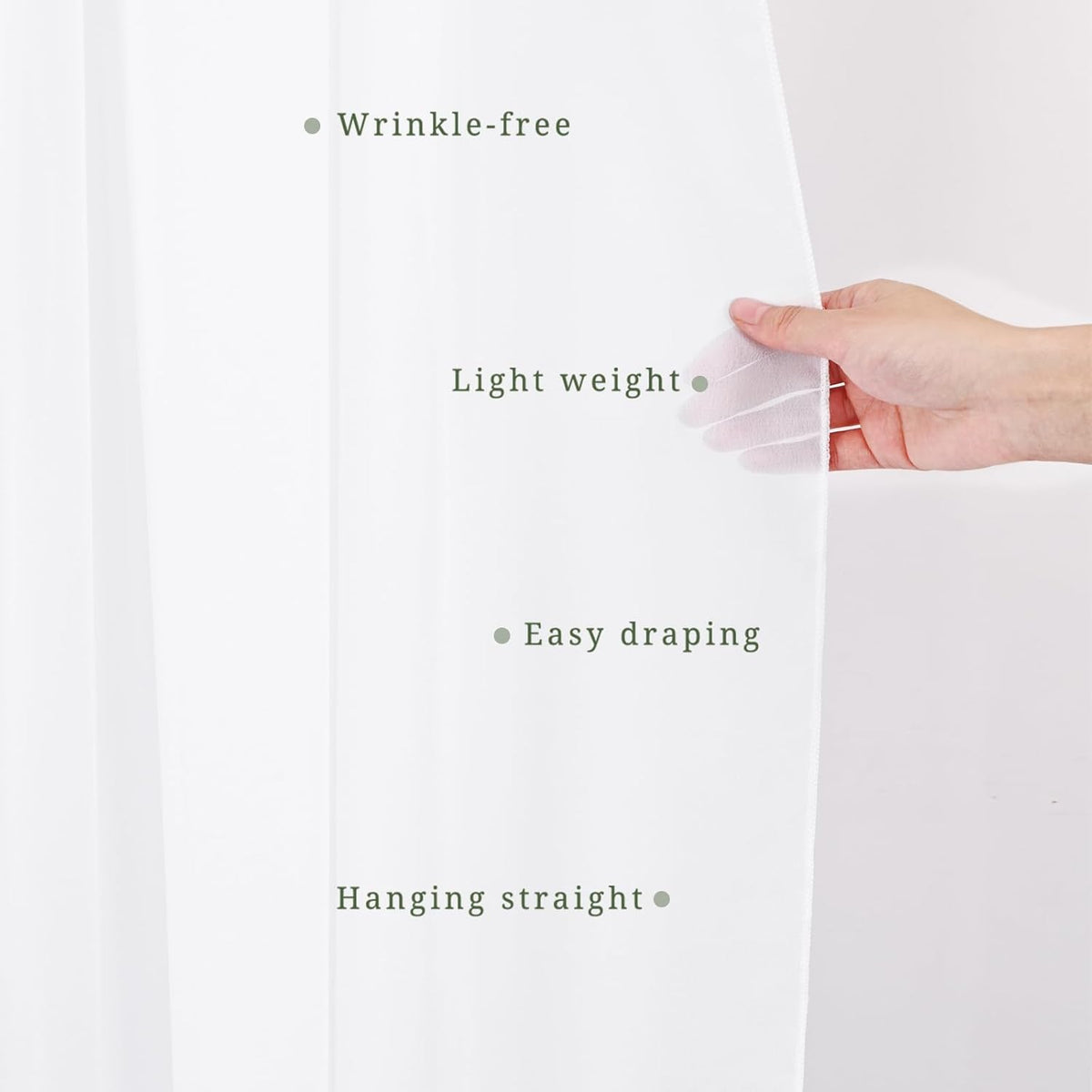 Wedding Arch Draping Fabric 2 Panels 20Ft Length x 28" Width White Arch Drapes Chiffon Fabric Sheer
