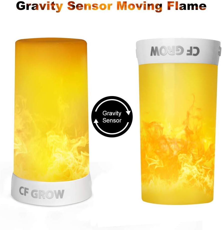 LED Flame Light, Flame lamp Candles Fire Lanterns Outdoor Hanging Lamps,USB Rechargeable Waterproof
