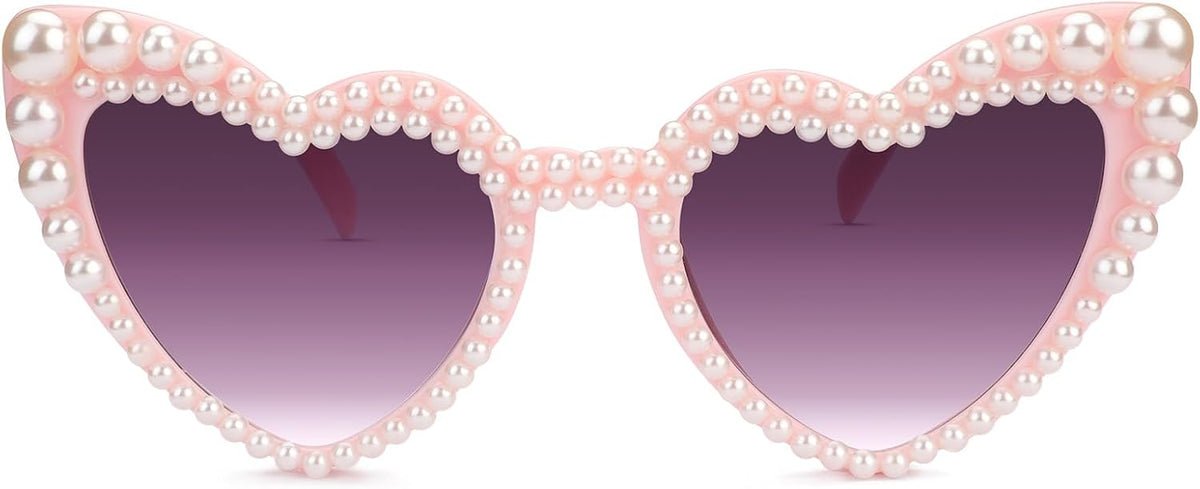 YOGFIT Heart Sunglasses for Women Fashion Classic Love Eye Protection Sunglasses Vintage Cute Heart