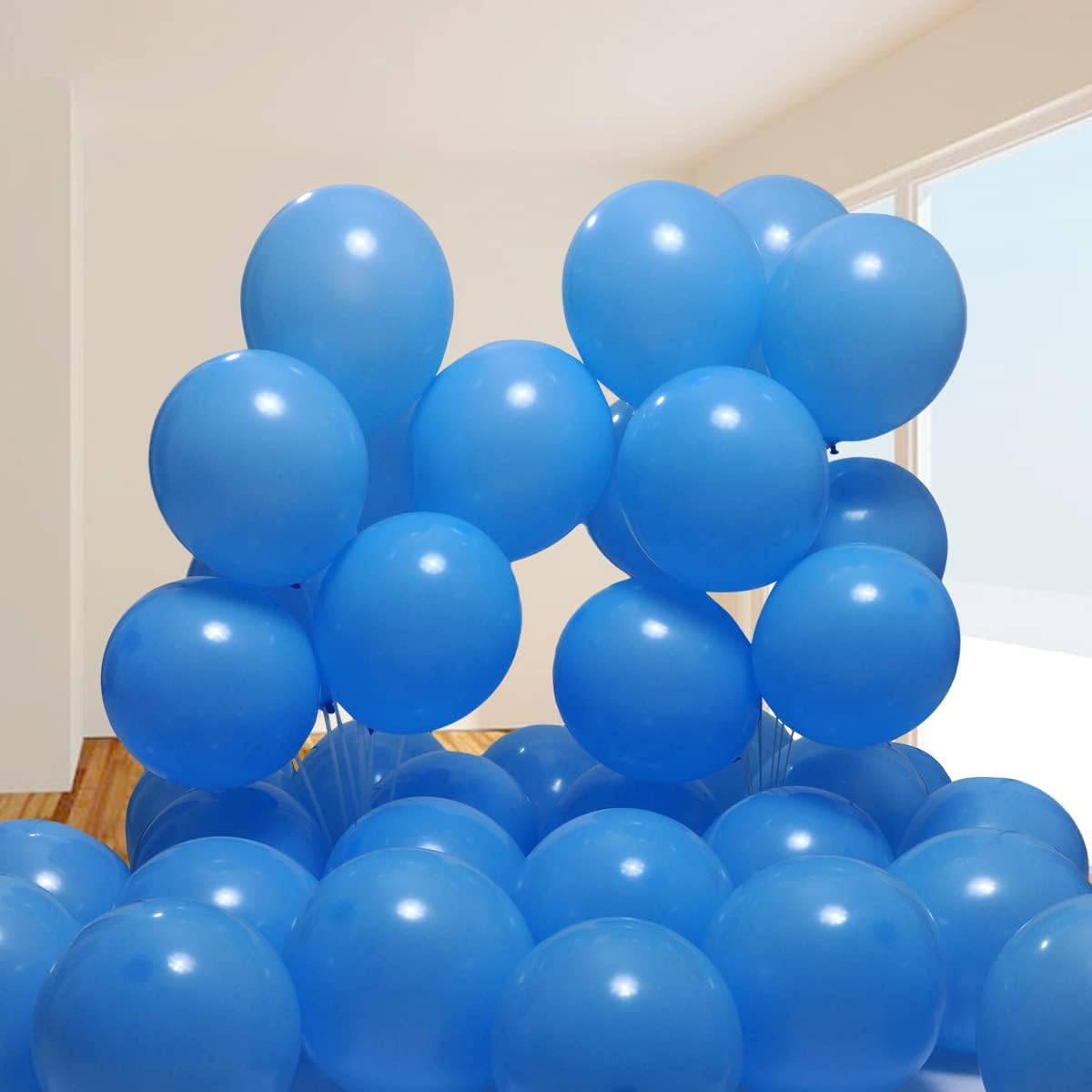 300 Pack Light Blue Balloons 12 inch Blue Latex Party Balloon Bulk for Various Party Events