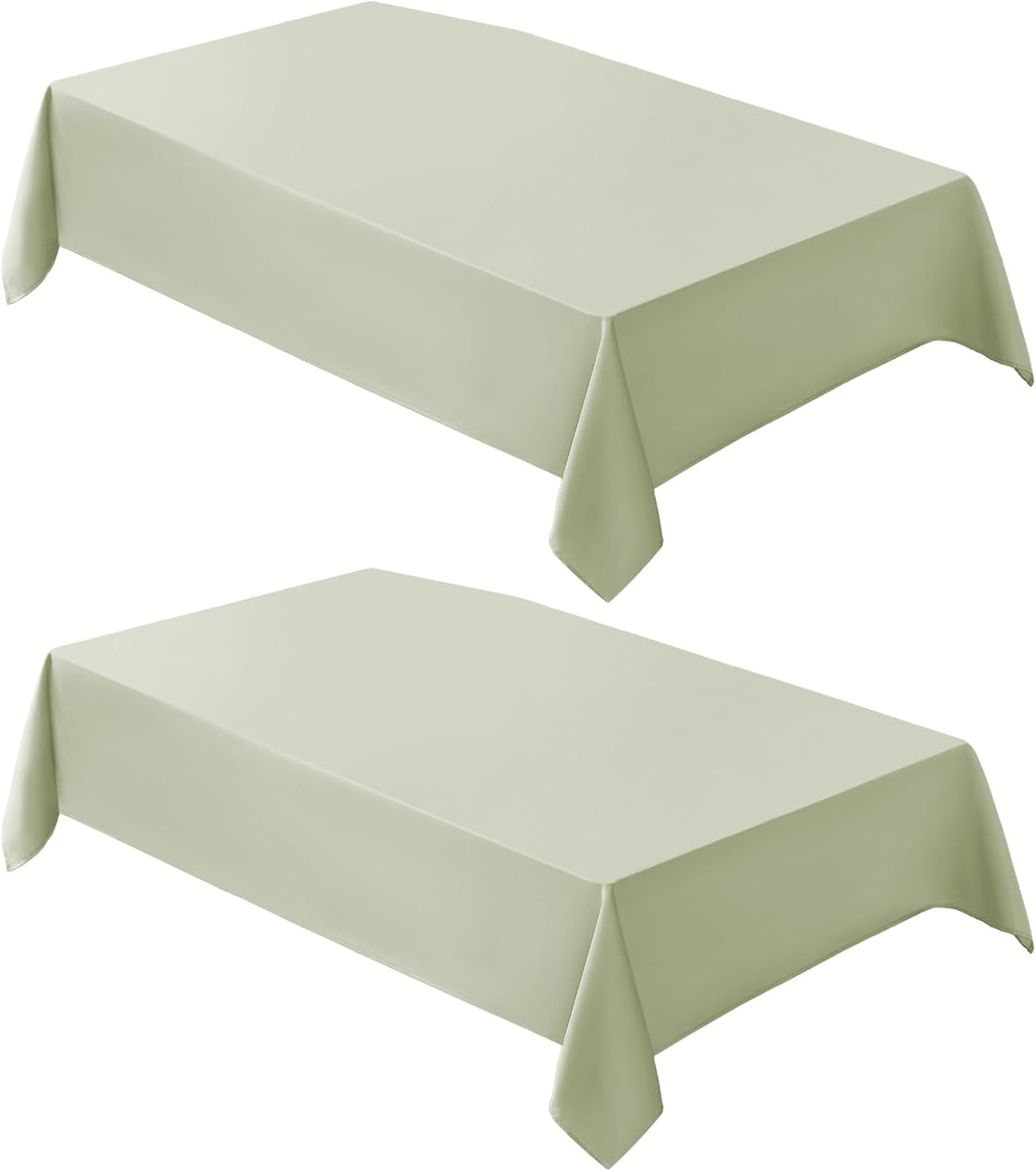 VidaFete Tablecloth 2 Pack 60 * 102inch Rectangle Table Cloth Polyester, Stain Wrinkle Resistant