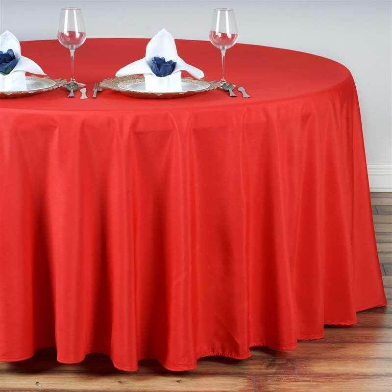 Efavormart Round Tablecloth, 132 Inch Stain & Wrinkle Resistant Washable Table Cloth, Decorative