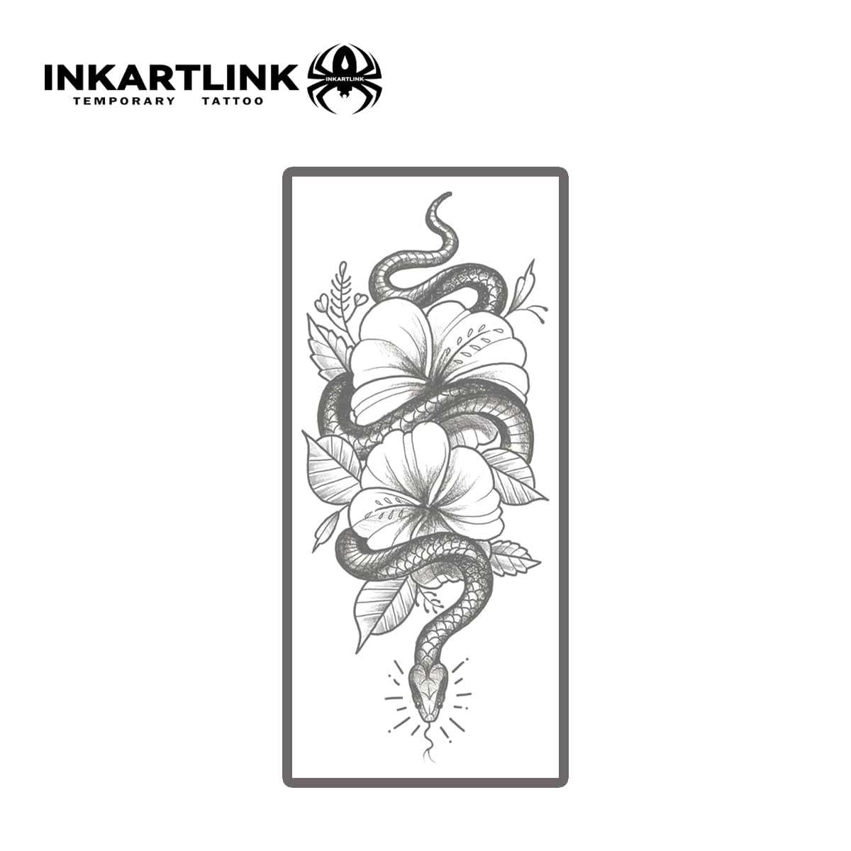 INKARTLINK Tattoo Tech, 2 Sheets Large Semi Permanent Tattoo, Temporary Tattoos, Last 1-2 Weeks